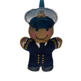 Merchant Navy/Cruise Ship Captain Gingerbread Man Decoration