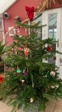 Red Velvet Bows for Christmas Tree, Handmade Luxury Tree Topper.