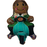 Mod Man On Scooter Gingerbread Decoration