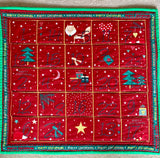 Fox Design, Reusable Pocket Advent Calendar.