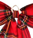 Red Tartan Door Bow (Large)