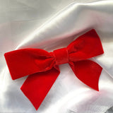Red Velvet Hair Bow (Small)