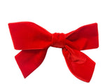 Red Velvet Hair Bow (Small)