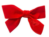 Red Velvet Hair Bow (Small)