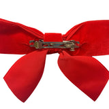 Red Velvet Hair Bow (Small)