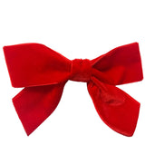 Red velvet hair bow