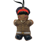 British Soldier in Dress Uniform Gingerbread Man Decoration