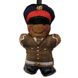 British Soldier in Dress Uniform Gingerbread Man Decoration