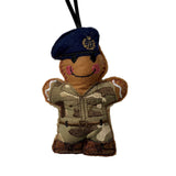 RAF Regiment Soldier Gingerbread Man Decoration