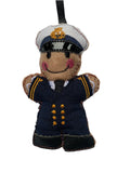 Merchant Navy/Cruise Ship Captain Gingerbread Man Decoration