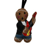 Guitarist Gingerbread Man Christmas decoration