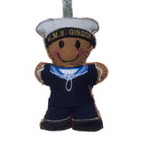 Sailor Gingerbread Man Decoration (Personalised)