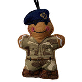 RAF Regiment Soldier Gingerbread Man Decoration
