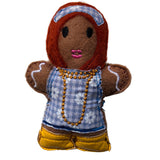 Swinging 60s Gingerbread Girl Decoration.