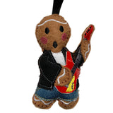 Guitarist Gingerbread Man Christmas decoration