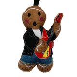 Guitarist Gingerbread Man Christmas decoration