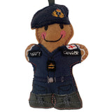 Royal Navy Sailor In Modern Uniform Gingerbread Man Decoration