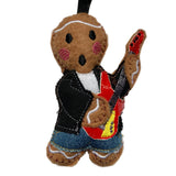 Guitarist Gingerbread Man Christmas decoration