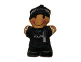Police Officer Black Uniform Stab Vest Gingerbread Decoration