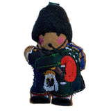Scottish Piper In Bearskin Hat Gingerbread Man Decoration