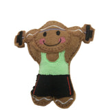 Weightlifting Gingerbread Man Decoration