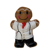 Doctor In Traditional White Coat Gingerbread Man Decoration