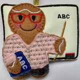 Female Teacher Gingerbread Decoration