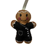 Beautician Gingerbread Man Decoration (Black and White)