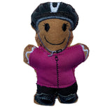 Cyclist Gingerbread Man Decoration