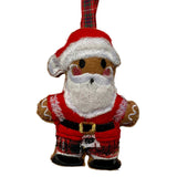 Scottish Santa Gingerbread Man Decoration