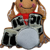 Drummer Gingerbread Man Decoration