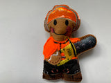 Tree Surgeon In Safety Workwear Gingerbread Man Decoration