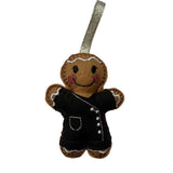 Beautician Gingerbread Man Decoration (Black and White)