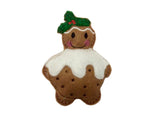 Christmas Pudding Gingerbread Man Hanging Tree Decoration