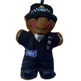 North Wales female police officer gingerbread decoration.