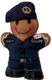 Royal Navy rating in modern uniform, gingerbread ornament