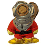 Deep Sea Diver Gingerbread Man Decoration in Vintage Diving suit.