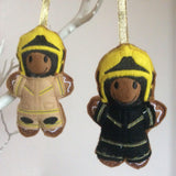 Firefighter Gingerbread Man Decoration