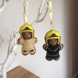 Firefighter Gingerbread Man Decoration
