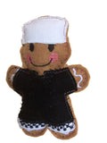 Chef (Black uniform) Gingerbread Man Decoration