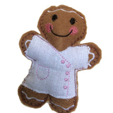 Beautician White And Pink Uniform Gingerbread Man Decoration