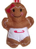 Personalised Baby Girl Gingerbread Decoration