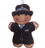 Policewoman Gingerbread Man Decoration