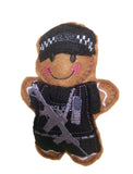 Police Firearms Officer Gingerbread Man Decoration