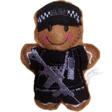 Police Firearms Officer Gingerbread Man Decoration