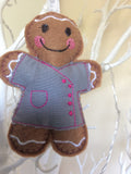 Beautician (Grey) Gingerbread Decoration