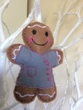 Beautician (Grey) Gingerbread Decoration
