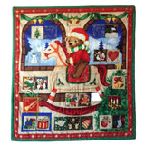Teddy Bear Design, Reusable Pocket Advent Calendar.