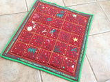 Fox Design, Reusable Pocket Advent Calendar.