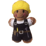 Builder, felt gingerbread man decoration.